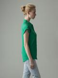 The Bettie silk shirt: Pinup Queen Green