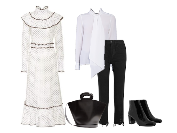 White shirt Wednesday: styled with a Ganni frock dress