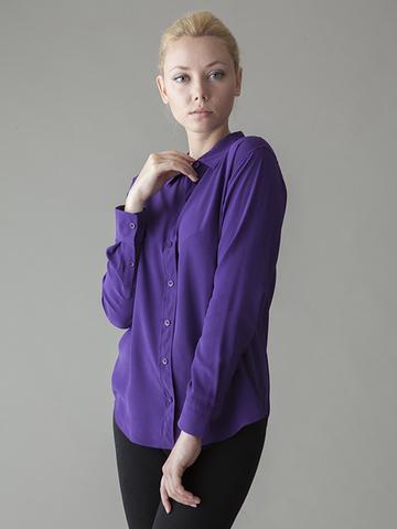rich purple silk shirt