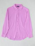 orchid pink silk shirt flatly